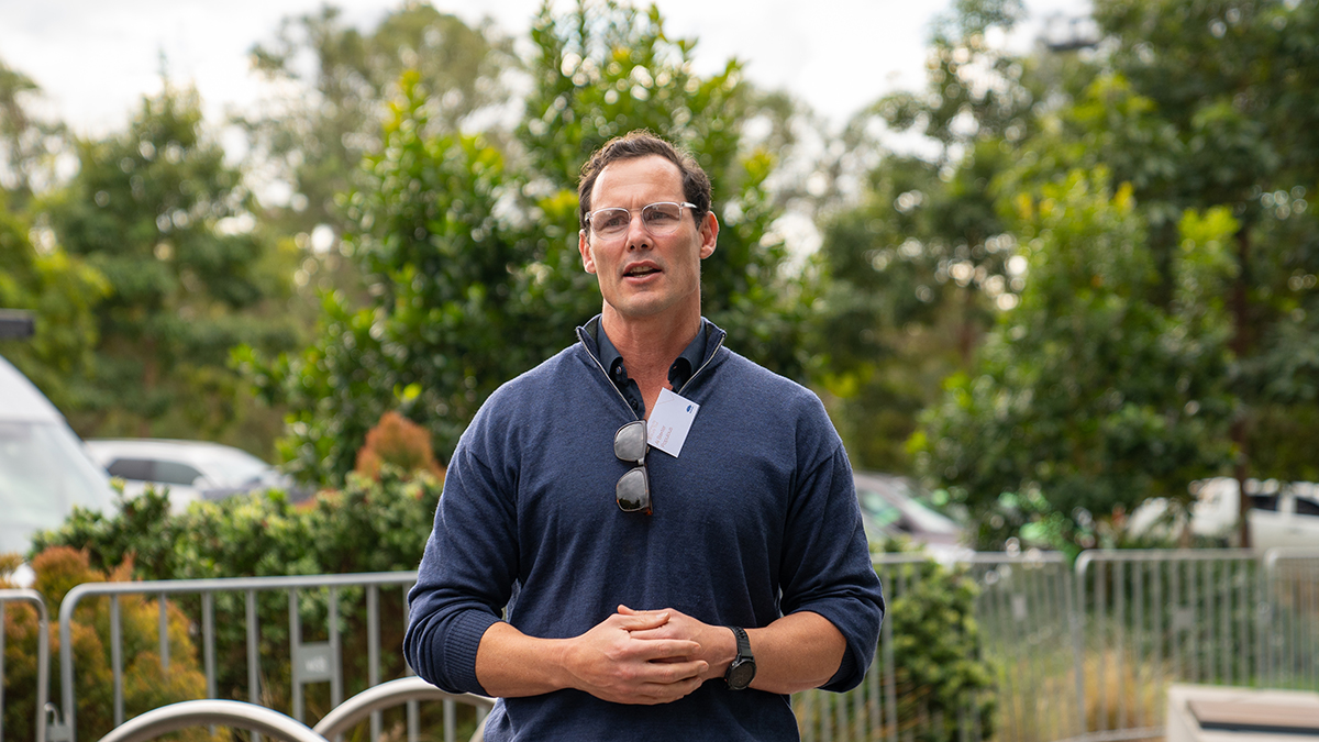 Guest host Al Baxter, Senior Principal and Director at Populous led the visit to CommBank Stadium, offering a firsthand look at the design of this world-class facility.