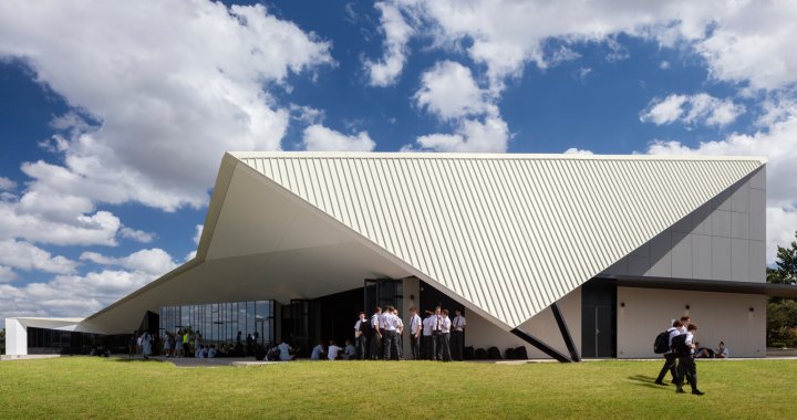 Penrith Anglican College - cool roofing in COLORBOND steel Surfmist