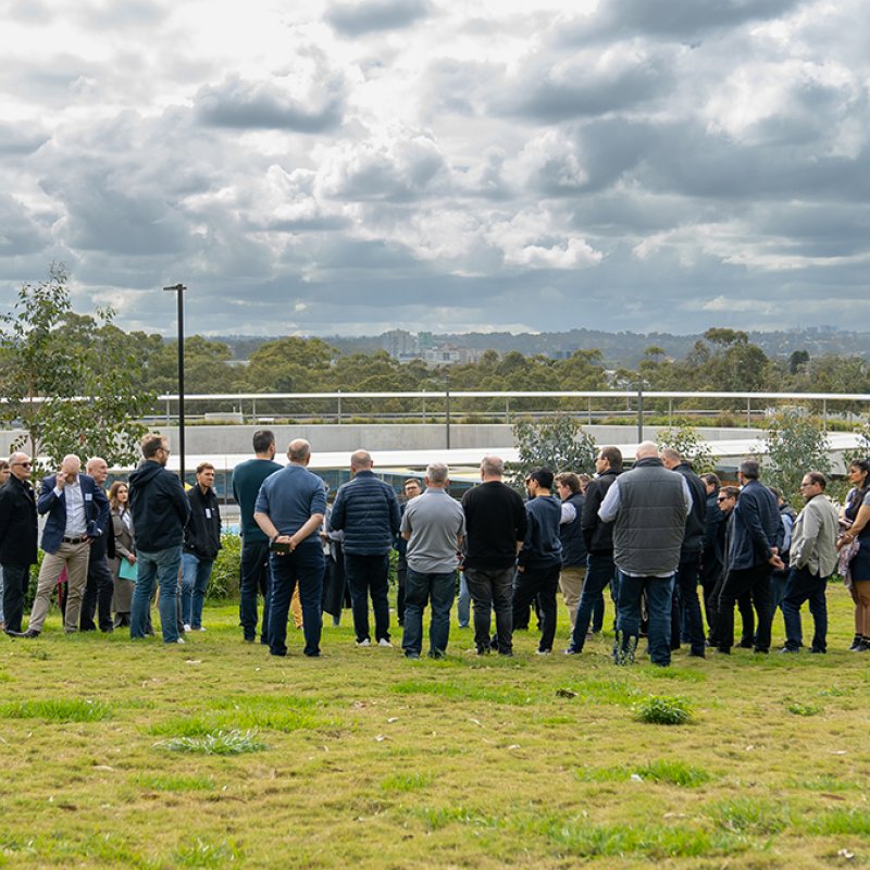 At the Parramatta Aquatic Centre, guest host Andrew Burges shared the innovative design approach that brings a sense of serenity to this remarkable project.