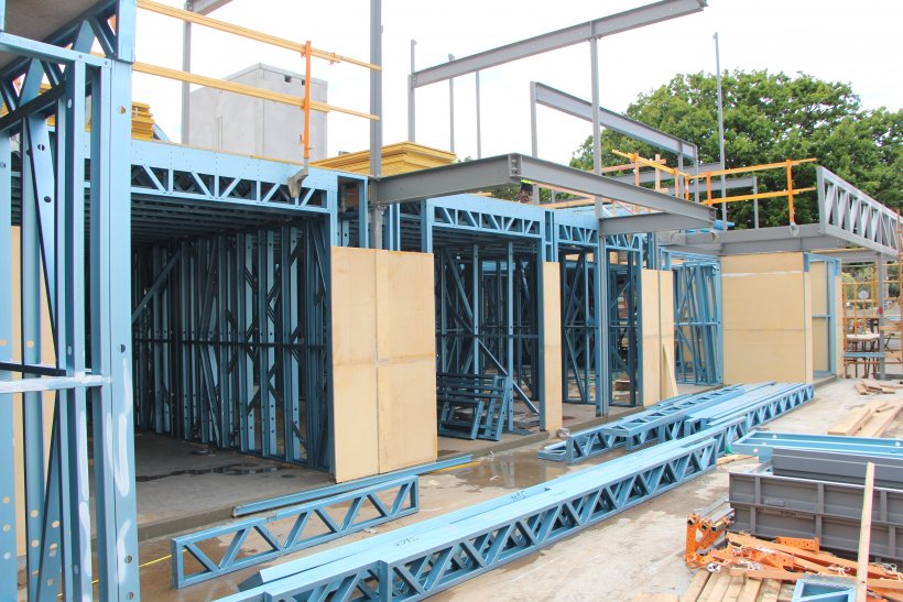 steel frames made from BlueScope’s TRUECORE® steel for the three-story Zinnia Apartments residential development in the inner Melbourne suburb of Yarraville